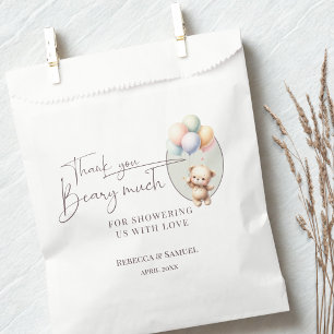 Thank You Beary Much, Bearly Wait Baby Shower Favour Bags