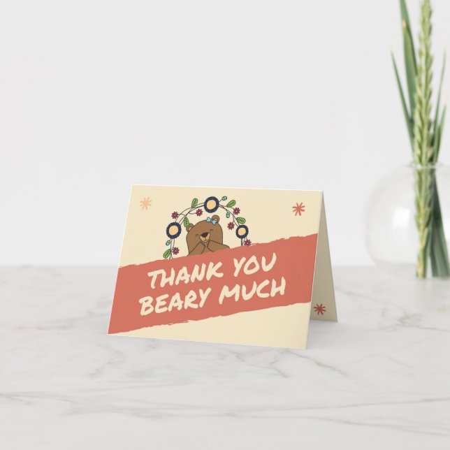 thank you beary much card (Front)