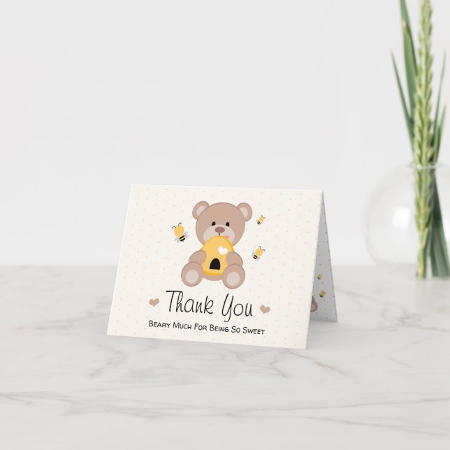 Thank You Beary Much Cards (Front)