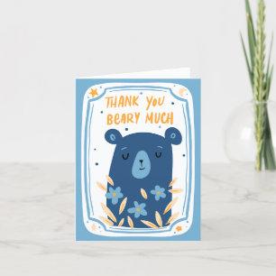 Thank You Beary Much Cute design Card