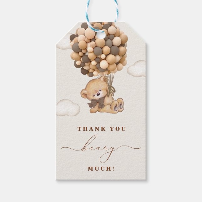 Thank You Beary Much Gift Tags (Front)