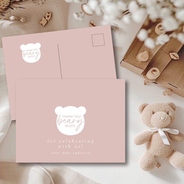 Thank You Beary Much Postcard (Creator Uploaded)