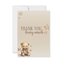 Thank You Beary Much Thank You Card