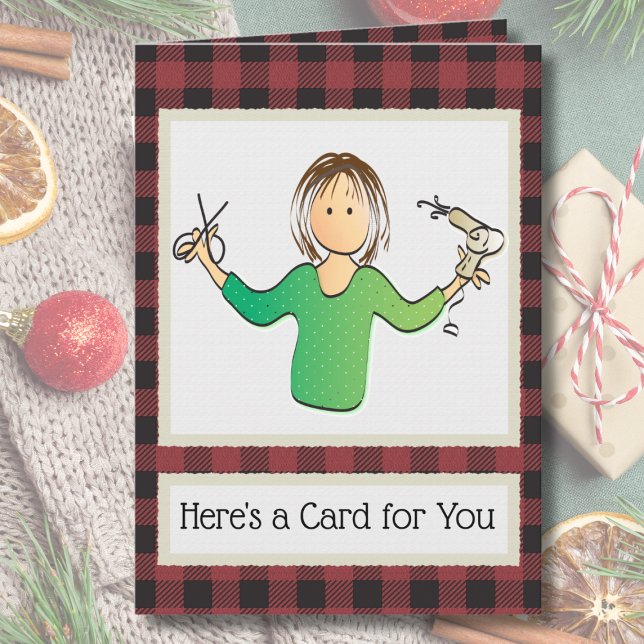 Thank You Beautician Hairstylist for Her Christmas Card (Creator Uploaded)