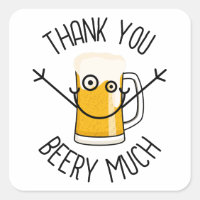Thank You Beery Much - Silly Face