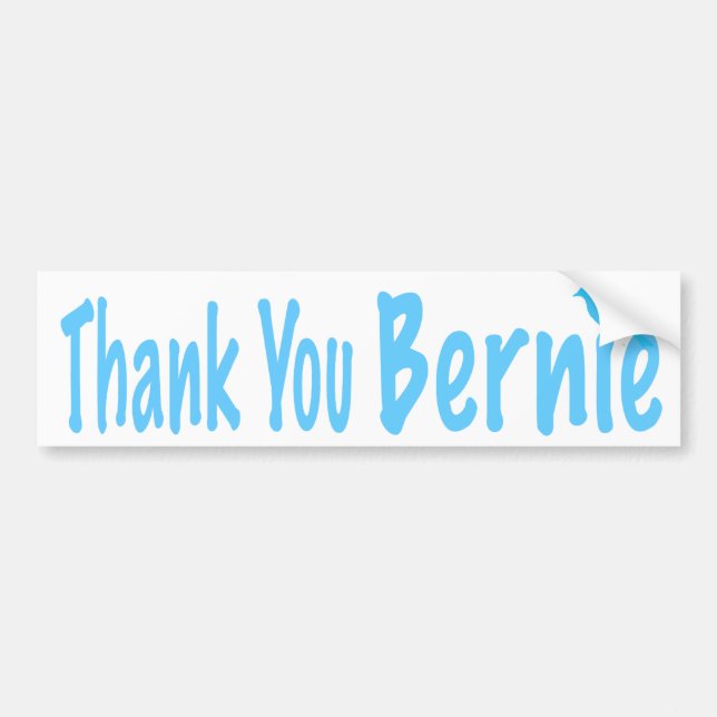 Thank You Bernie Bumper Sticker (Front)