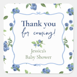 Thank you Berry blueberry  Square Sticker
