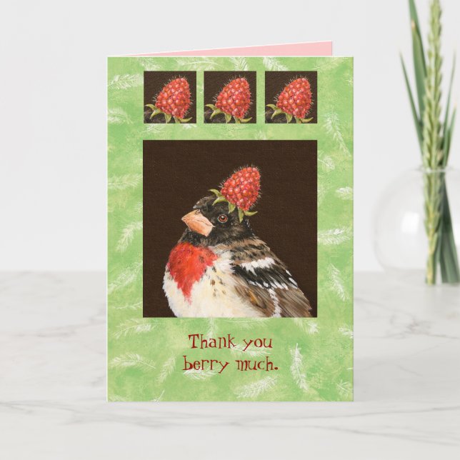 Thank you berry much card (Front)