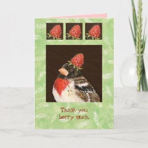 Thank you berry much card