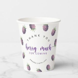 Thank you berry much paper cups