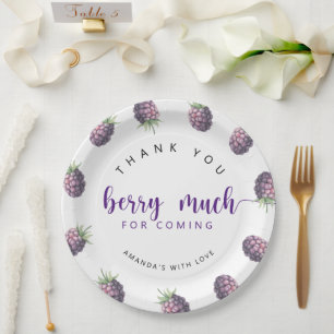 Thank you berry much paper plate