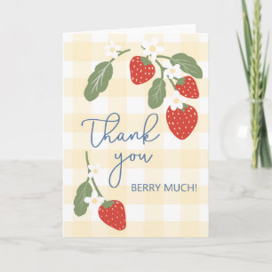 Thank You Berry Much Strawberry Card