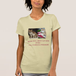 Thank You Best Cat Mum with Cats Photo T-Shirt