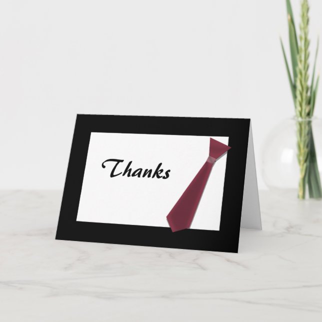 THANK YOU Best Man, etc Card (Front)