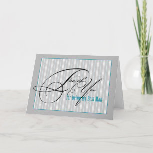 thank you bestman card