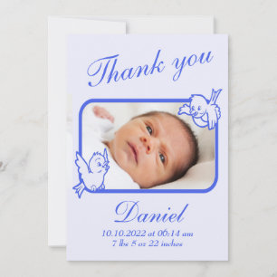 Thank you Birth Announcement photo card