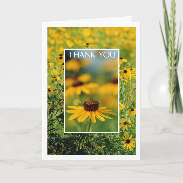 Thank You - Black-Eyed Susans Greeting Card (Front)
