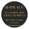 Thank You Black Gold Great Gatsby Wedding Stickers