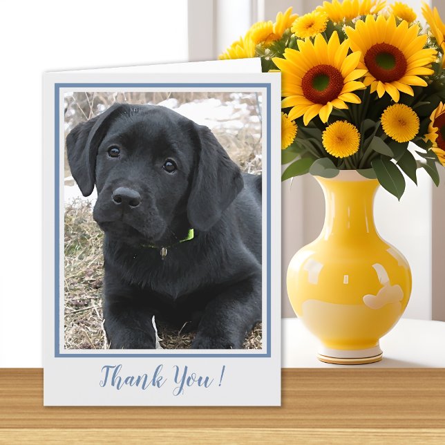 Thank You Black Labrador - Cute Puppy Dog Card (Creator Uploaded)