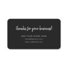 Thank You Black | Modern Minimalist Handwritten