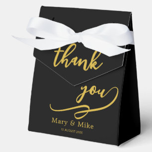 Thank You Black Tent Boxes for Special Gifts