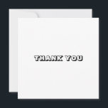 Thank you, black white card<br><div class="desc">Thank you,  black white card</div>