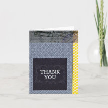 Thank you (blank) Folded Greeting Card 4x5