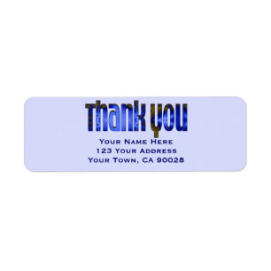 Thank You blue