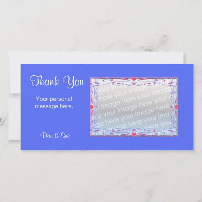 Thank You Blue Card (Front)