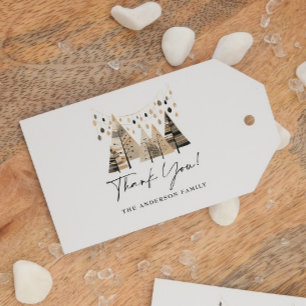 Thank You Boho Christmas Gift Tags