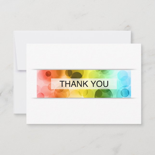 thank you (bokeh) card (Front)