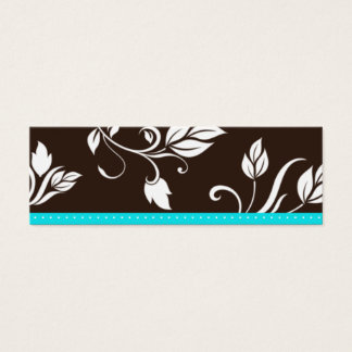 Thank You Bookmark Turquoise Blue Brown trendy