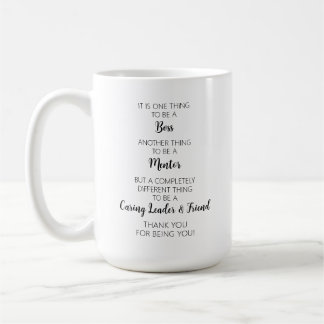 Thank You Boss Caring Leader & Friend Coffee Mug