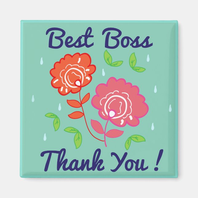 Thank You Boss Magnet (Front)