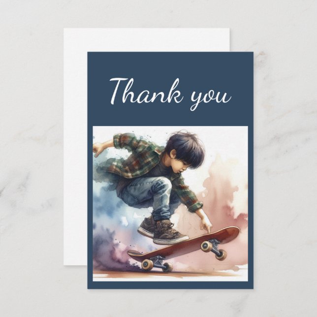 Thank You Boys Skateboard Skateboarding Boarding (Front/Back)