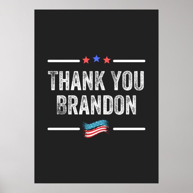 Thank You Brandon Poster (Front)
