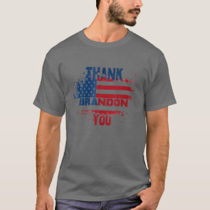Thank You Brandon Usa Flag Let’S Go Brandon T-Shirt