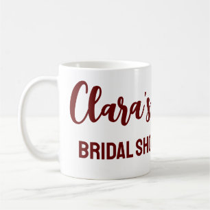 thank you bridal shower add name text party sign coffee mug