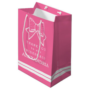 Thank You Bridesmaid Customise The Colour Medium Gift Bag
