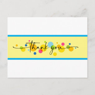 Thank You Bubbles  Postcard