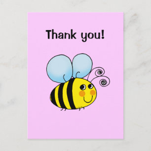 Thank you! (bumble bee) postcard
