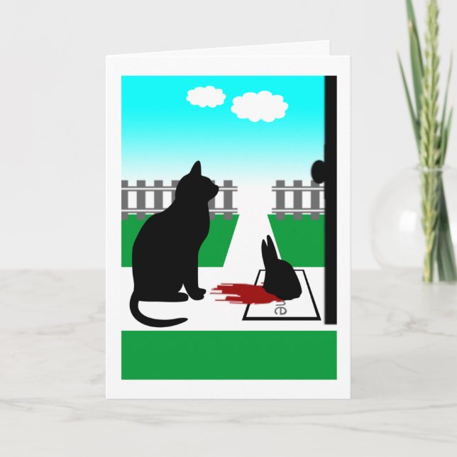 Thank you (Bunny Head) Card (Front)