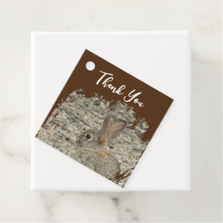Thank You Bunny Photo Gender Neutral Appreciation Favour Tags