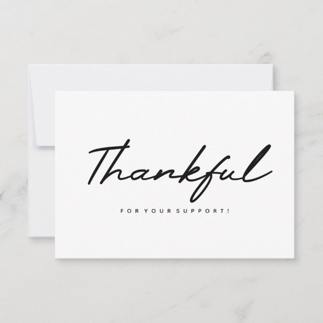 Thank You Business Card (Front)