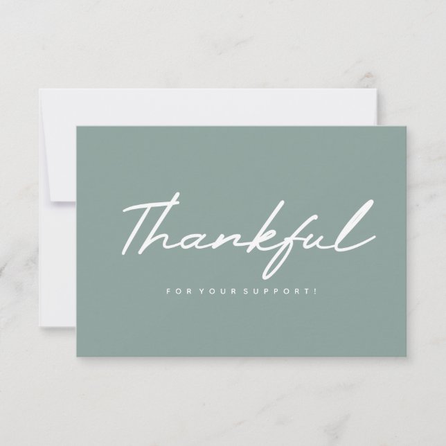 Thank You Business Card (Front)