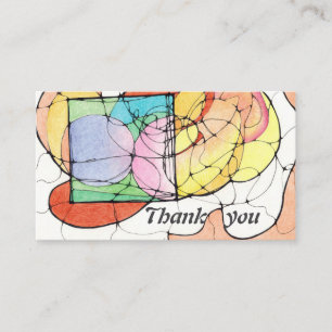 Thank you business card