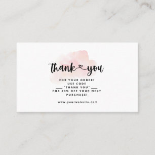 Thank You Business Cards Thank You Insert Cards