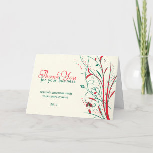 Thank You Business Christmas Card