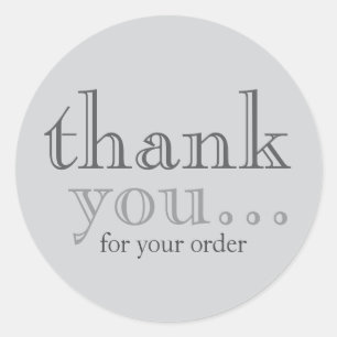 Thank You Business Customer Classic Round Sticker