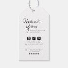 Thank You Business Logo Label Hang Tag
